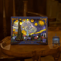 Robotime - The Starry Night Wall Art 3D Wooden Puzzle