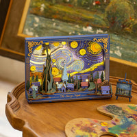 Robotime - The Starry Night Wall Art 3D Wooden Puzzle
