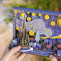 Robotime - The Starry Night Wall Art 3D Wooden Puzzle