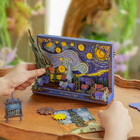 Robotime - The Starry Night Wall Art 3D Wooden Puzzle