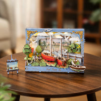 Robotime - Red Boats - Wall Art 3D Wooden Puzzle