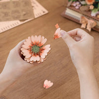 Robotime - Wooden Blooming Book DIY Flower Bouquet 3D Puzzle