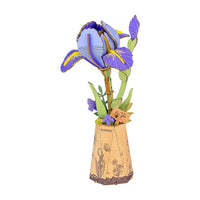 ROETW121-Purple-Iris-Diy-Wooden-Flower