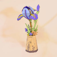 Robotime - Purple Iris DIY Wooden Flower 3D Puzzle