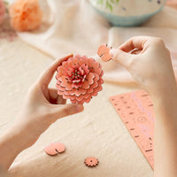 Robotime - Pink Dahlia DIY Wooden Flower 3D Puzzle