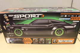 HPI RS4 Sport 3 1969 Mustang RTR-X, 1/10, 4WD, w/2.4GHz Radio- Black (120102)