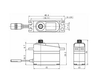 Savox - Digital High Speed Mini Coreless Servo, 0.07sec/34.7oz@6.0V - Hobby Recreation Products