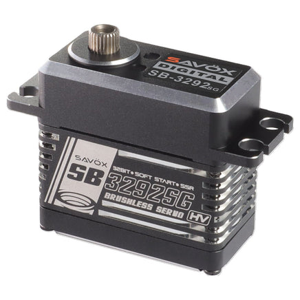 Savox - High Torque, High Voltage Brushless Servo, Black, 0.055sec/763.8oz@8.4V - Hobby Recreation Products