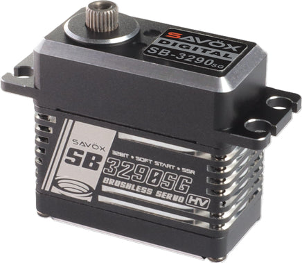 Savox - High Torque, High Voltage Brushless Servo, Black, 0.11sec/1041.6 oz/in @ 8.4V - Hobby Recreation Products