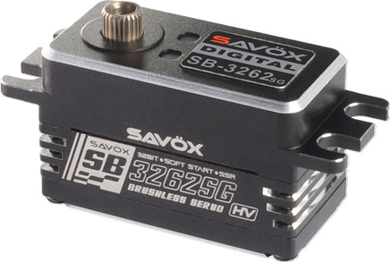 Savox - High Torque, High Voltage, Brushless Servo, Black Edition, .065sec/486.1oz@8.4V - Hobby Recreation Products