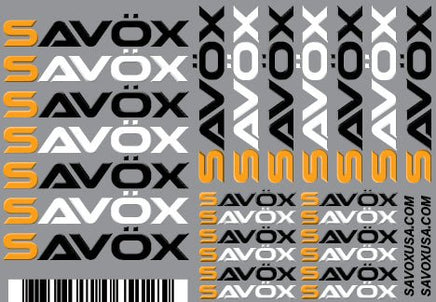 Savox - Savox Sticker Set, 5.73" x 4" - Hobby Recreation Products