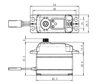 Savox - High Torque Digital Servo, 0.085sec / 347.2oz @ 8.4V