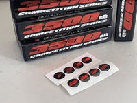 Scale Reflex - Shorty LiPo - 2S - 7.4 - 100C - 3500mAh - Red - Hobby Recreation Products