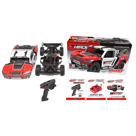 Shiroi XP6 1/8 6S Short Course Truck, RTR Version, Red - Hobby Recreation Products