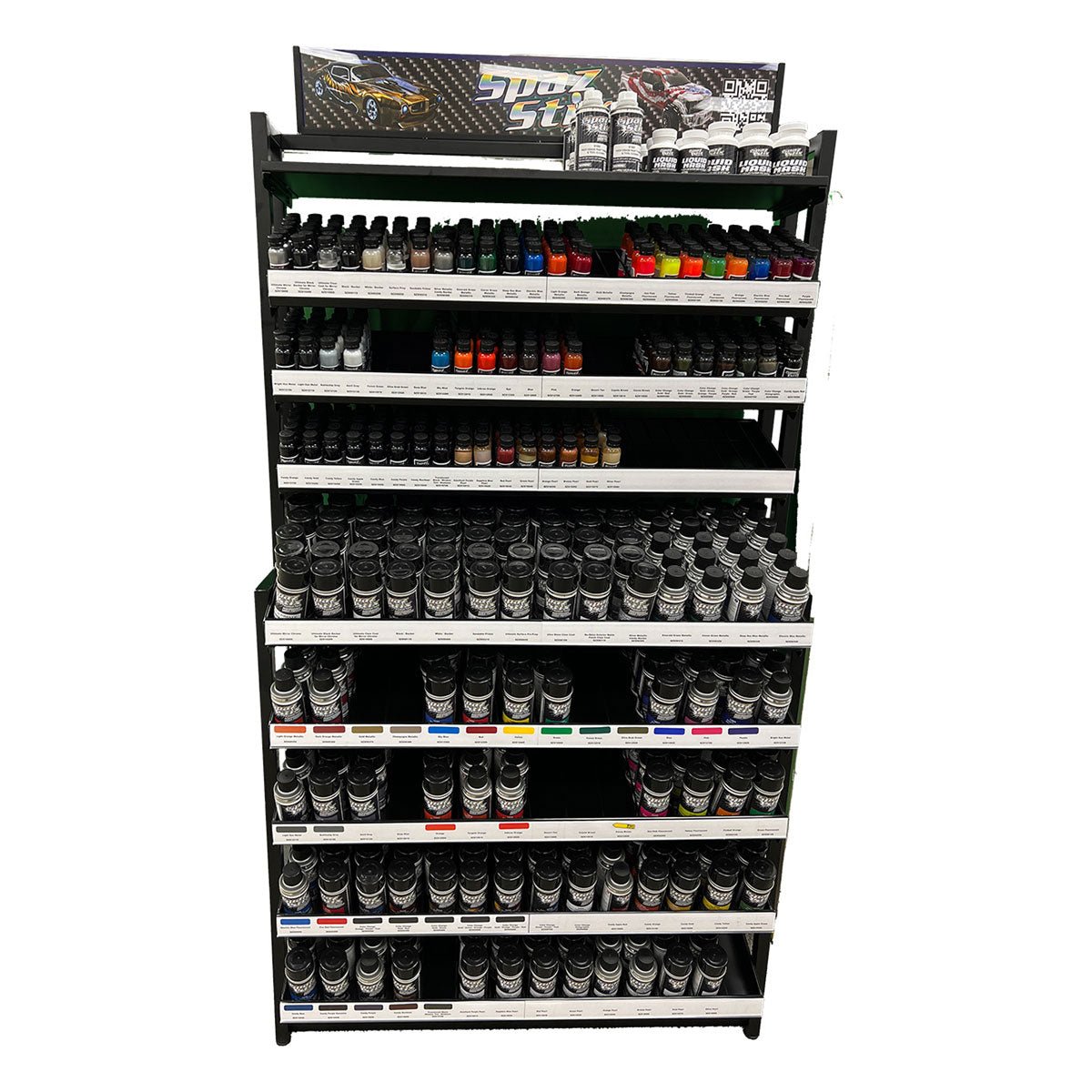 Spax Stix Floor Rack Display Holds 74 Airbrush/70 Aerosol| Hobby ...