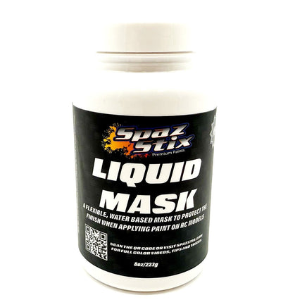 Spaz Stix - Water Based Liquid Mask V2, 8oz - Hobby Recreation Products