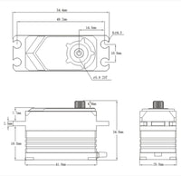SRT - Standard Short HV Brushless Digital Servo, .053sec / 486.1oz @ 8.4V
