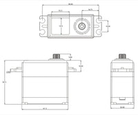 SRT - Standard HV Coreless Digital Servo, .14sec / 486.1oz @ 8.4V