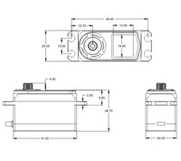 SRT - Low Profile HV Coreless Digital Servo, .07sec / 208.3oz @ 8.4V