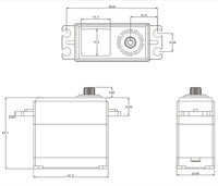SRT - LV Coreless Digital Servo, .11sec / 416.6oz @ 7.4V