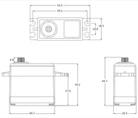 SRT - Standard LV DC Digital Servo, .15sec / 236.1oz @ 6.0V