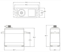 SRT - Standard LV DC Digital Servo, .11sec / 277.7oz @ 6.0V