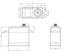 SRT - Standard LV DC Digital Servo, .13sec / 208.3oz @ 6.0V