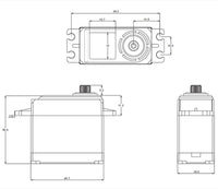 SRT - Standard LV DC Digital Servo, .16sec / 277.7oz @ 6.0V