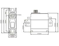 SRT - Mini HV Coreless Digital Servo, .062sec / 125.0oz @ 8.4V