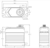 SRT - Standard HV Coreless Digital Servo, .19sec / 763.8oz @ 8.4V