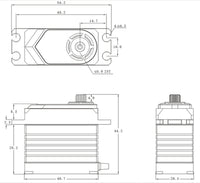 SRT - Standard HV Brushless Digital Servo, .12sec / 972.1oz @ 8.4V