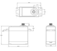 SRT - Standard HV Coreless Waterproof Servo, .10sec / 486.1oz @ 8.4V