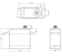 SRT - Standard HV Coreless Waterproof Servo, .18sec / 624.9oz @ 8.4V