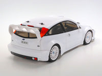 Tamiya - 1/10 R/C 2003 Ford Focus RS Custom, White Painted Body, TT-02 chassis