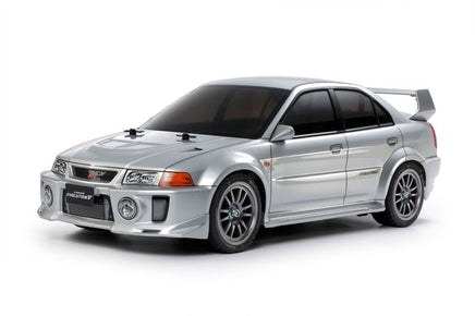 Tamiya - 1/10 RC Mitsubishi Lancer Evo V kit, TT - 02 Chassis - Hobby Recreation Products
