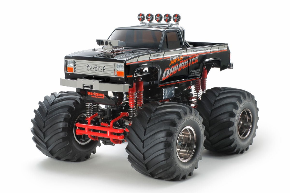 ホビーラジコン TAMIYA 4X4X4 CLOD BUSTER Tamiya 1/10 Super Clod Buster 4X4 Monster Truck Kit, Grey