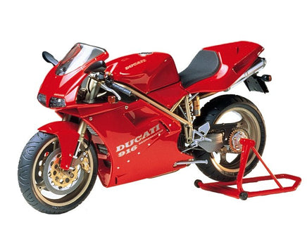 Tamiya - 1/12 Ducati 916 Motorcycle Plastic Model Kit - Hobby Recreation Products