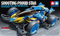 Tamiya - 1/32 PRO JR Racing Mini 4WD Shooting Proud Star Blue SP Kit, w/ MA Chassis Clear Blue - Hobby Recreation Products