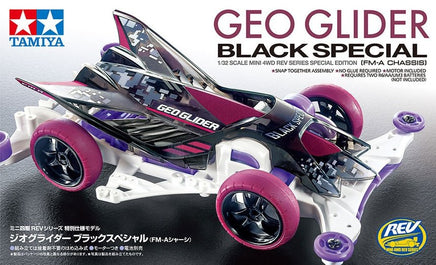 Tamiya - 1/32 Rev Mini 4WD Geo Glider Black Special Kit, w/ FM-A Chassis - Hobby Recreation Products
