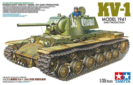 Tamiya - 1/35 Russian Heavy Tank KV-1N Model Kit 1941 Early Production Plastic Model Kit - Hobby Recreation Products