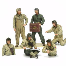 Tamiya - 1/35 US Tank Crew Plastic Models Set European Theater - Hobby Recreation Products