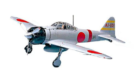 Tamiya - 1/48 A6M2 Zero Fighter Type 21 Plastic Model Airplane Kit - Hobby Recreation Products