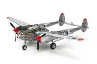 Tamiya - 1/48 Aircraft Lockheed P-38 J Lightning Plastic Model Kit - Hobby Recreation Products