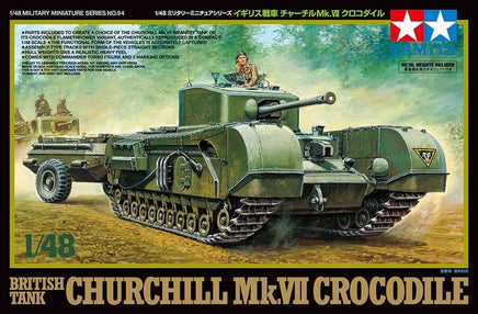 Tamiya - 1/48 British Tank Churchill Mk.VII Plastic Model Kit - Hobby Recreation Products