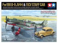 Tamiya - 1/48 Focke-Wulf Fw190 D-9 JV44 & Citroen Traction 11CV Staff - Hobby Recreation Products