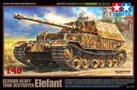 Tamiya - 1/48 German Tank Destroyer Elefant Plastic Model Kit - Hobby Recreation Products