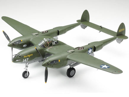 Tamiya - 1/48 Lockheed P-38 F/G Lightning Plastic Model Airplane Kit - Hobby Recreation Products