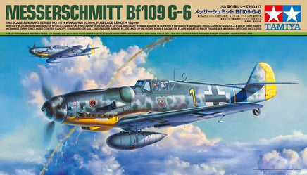 Tamiya - 1/48 Messerschmitt BF 109 G-6 Plastic Model Airplane Kit - Hobby Recreation Products
