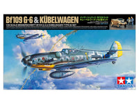 Tamiya - 1/48 Messerschmitt Bf109 G-6 and Kubelwagen Type 82 Plastic Model Set - Hobby Recreation Products