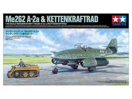 Tamiya - 1/48 Messerschmitt Me262 A-2a with Kettenkraftrad Model - Hobby Recreation Products